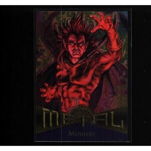 1995 Fleer Marvel Metal #34 Mephisto Trading Card MCU Avengers Doomsday